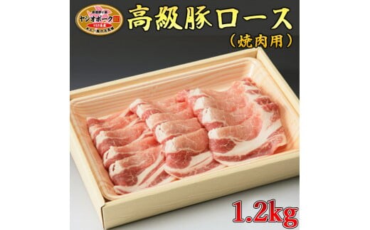 栃木県産枝肉熟成ヤシオポークロース焼肉用1.2kg入 肉 豚肉 豚ロース 焼肉 グルメ 栃木県 送料無料※着日指定不可