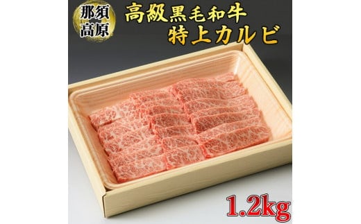 那須高原和牛特上カルビ1.2kg入 肉 牛肉 黒毛和牛 グルメ 栃木県 送料無料※着日指定不可