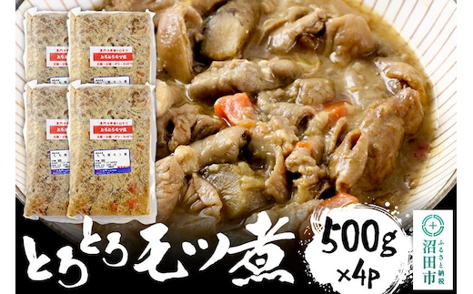 とろとろモツ煮 500g×4パック [とろとろ トロトロ もつ モツ ほるもん ホルモン 柔らか やわらか]