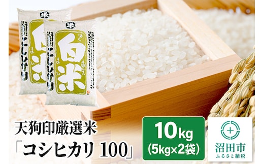 令和6年産 天狗印厳選米「コシヒカリ100」10kg 精米 白米 こしひかり | dショッピングふるさと納税百選