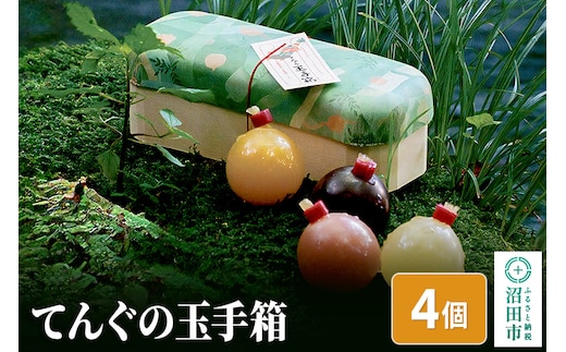 てんぐの玉手箱 4個入り（いちご・りんご・ブルーベリー・みかん）各1種×1個