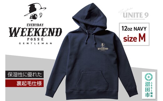 パーカーEVERYDAY WEEKEND POSSE ／12oz foodie EWP-1 ネイビーM