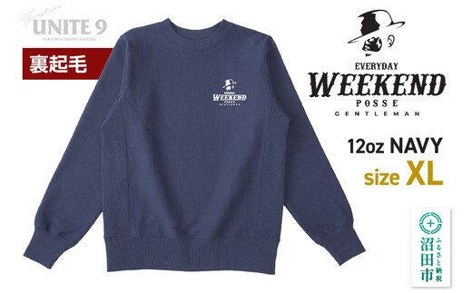 スウェットEVERYDAY WEEKEND POSSE／12oz sweat. EWP-3 ネイビーXL