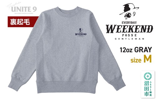 スウェットEVERYDAY WEEKEND POSSE／12oz sweat. EWP-3 グレーM