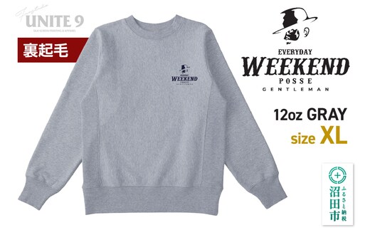 スウェットEVERYDAY WEEKEND POSSE／12oz sweat. EWP-3 グレーXL