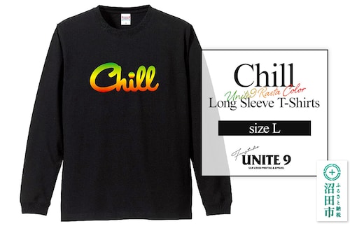 Chill Long Sleeve T-Shirts UNITE9 RASTA COLOR ／ sizeL FUN工房UNITE9