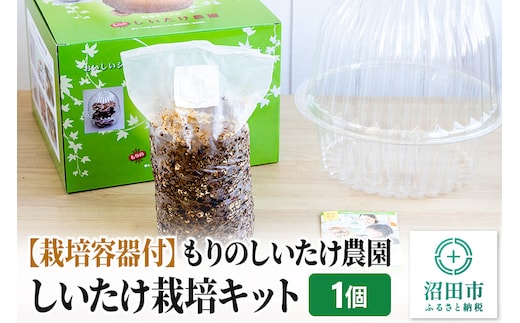 《期間限定10～4月発送》栽培容器付 もりのしいたけ農園「しいたけ栽培キット」1個