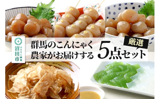 群馬のこんにゃく農家がお届けする厳選5点セット