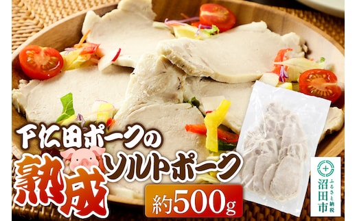 CAS印 下仁田ポークの熟成ソルトポーク 約500g 株式会社沼田魚菜市場仲卸