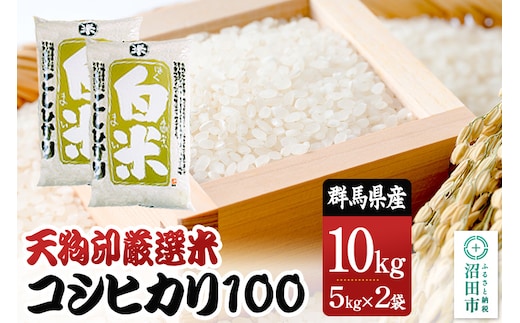 令和7年産 天狗印厳選米「コシヒカリ100」10kg 精米 白米 こしひかり