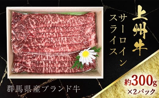 上州牛サーロインスライス（約300ｇ×2パック） ANP004