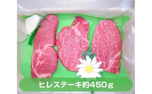 上州牛ヒレステーキ３枚入り（約450ｇ） ANP001