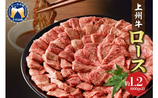 牛肉 ロース 【上州牛】 1.2kg（600g×2パック） 群馬 県 千代田町