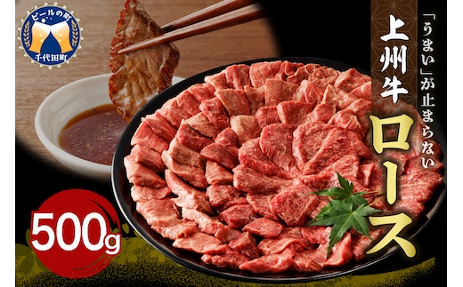 牛肉 ロース 【上州牛】 500g 群馬 県 千代田町