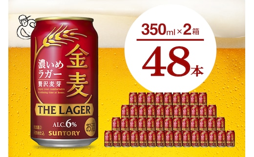 【期間限定】【2箱セット】金麦〈ザ・ラガー〉350ml×24本(2箱) ＜天然水のビール工場＞群馬県 千代田町※沖縄・離島地域へのお届け不可
