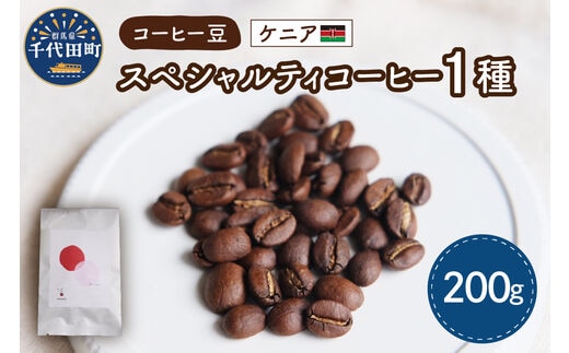 ケニア コーヒー豆 1種 (200g) 群馬 県 千代田町