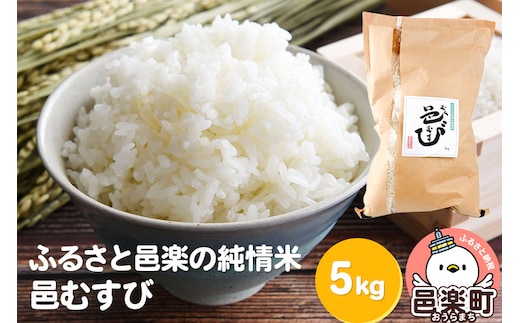 【白米】ふるさと邑楽の純情米 邑楽町産のお米 邑むすび 5kg 令和7年産