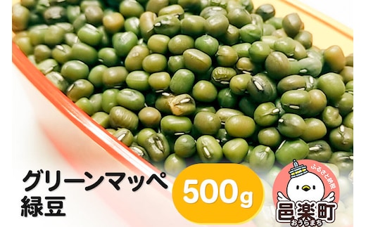 グリーンマッペ（緑豆）500g×1袋 サイトウ・コーポレーション 飼料 [鳥 鳩 ハト 小鳥 インコ 文鳥 カナリア 小動物 草食 雑穀 餌 えさ エサ ペット]