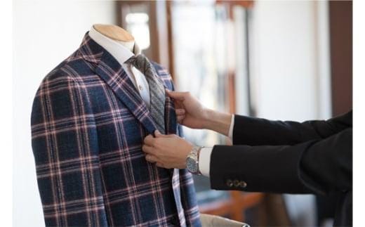 【英国ブランド生地使用】オーダーメイドスーツお仕立券 1枚／ テーラークラモチ ハンドメイド 高級 埼玉県 特産品