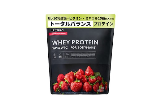 ULTORA ホエイダイエットプロテイン 810g クリアストロベリー風味（リニューアル）