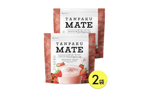 プロテイン タンパクメイト ストロベリーヨーグルト味 2袋