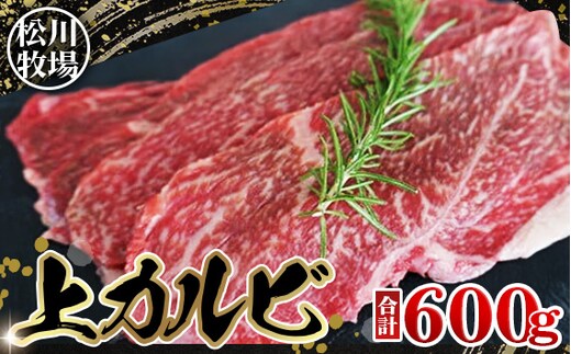 松川牧場のこだわり牛肉 上カルビ 600g サンカクバラ フランク ボンショウ トモサンカク カイノミ インサイドから部位はおまかせ （おまかせ2部位）松川牧場 No.139