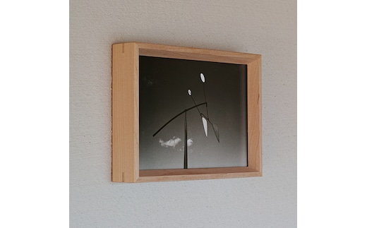 無垢材フォトフレーム ［ハードメープル］ 壁掛け 置き型 兼用 縦 横 どちらも対応 No.161