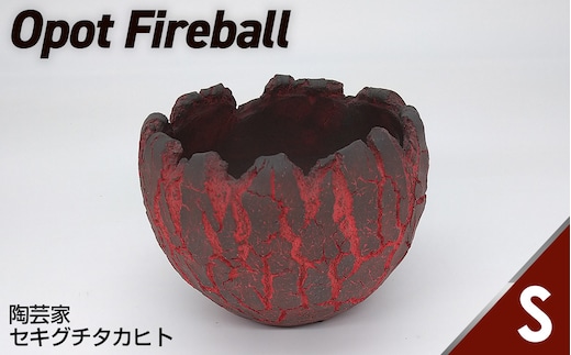 陶芸家セキグチタカヒトの植木鉢 Opot Fireball Sサイズ No.166