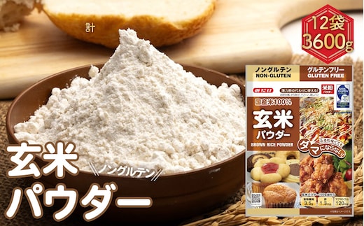 玄米パウダー（300g×12セット） No.495
