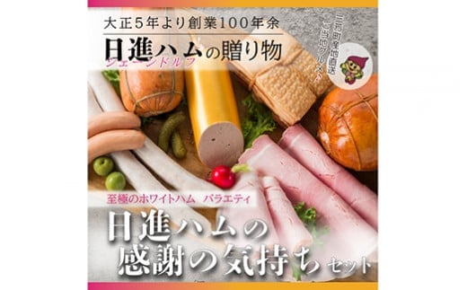 至福のホワイトハムバラエティ「日進ハムの感謝の気持ちセット」◆ FAA-130