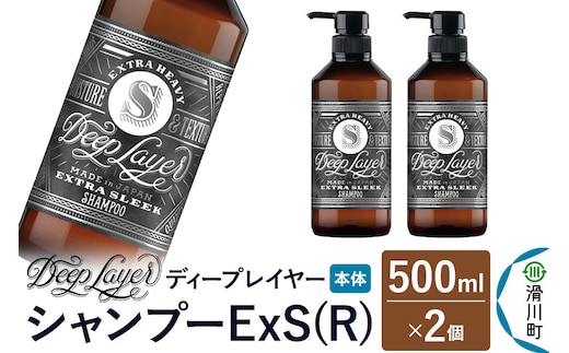 DeepLayer ディープレイヤー シャンプー ExS (R) 500mL×2個 [まとまり パサつき なめらか 手触り スルスル髪 ふんわり 細毛 軟毛 ダメージ毛 ブリーチ毛]