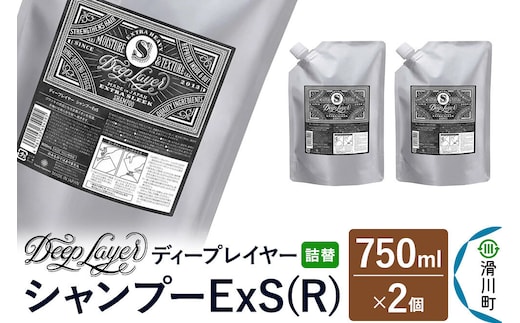 DeepLayer ディープレイヤー シャンプー ExS (R) 【詰替】 750mL×2個 [まとまり パサつき なめらか 手触り スルスル髪 ふんわり 細毛 軟毛 ダメージ毛 ブリーチ毛]