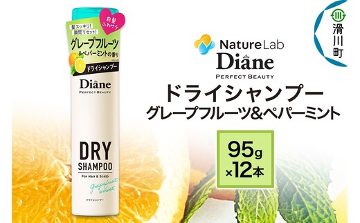 Diane ダイアン パーフェクトビューティー ドライシャンプー 95g グレープフルーツ＆ペパーミント×12点セット