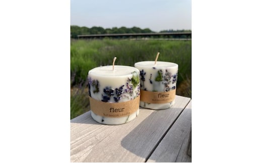 嵐山産ラベンダーのソイキャンドル 雑貨 日用品 インテリア オリジナル 大豆 植物性 蝋 浄化作用 環境 優しい 香り 自家蒸留 抽出 天然 リラックス ヨガ 瞑想 人気 