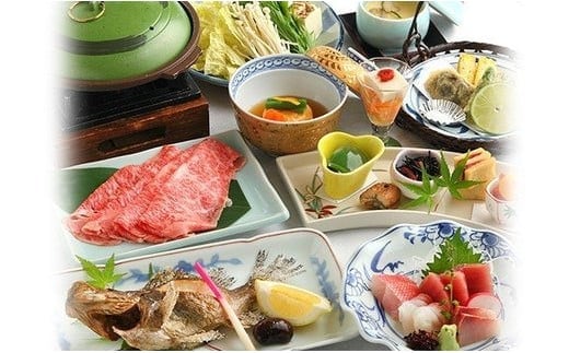 KAJ001 創業明治30年より100年以上にわたる伝統の味わいとおもてなし「宝家」のペア御食事券＜宝家季節のコース＞ ふるさと納税 食事券 老舗 ディナー 記念日 デート お祝い 豪華 千葉県 木更津 送料無料