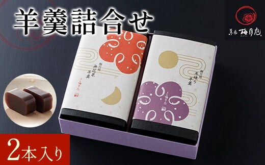 羊羹詰合せ 2本入り KCM012 / ふるさと納税 本練り羊羹 無花果羊羹 羊羹 ようかん 無花果 セット 詰合せ 梅月庭 お菓子 菓子 お茶菓子 茶菓子 お茶請け お茶うけ おかし お土産 土産 贈り物 プレゼント 千葉県 木更津市