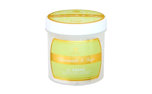 イルコルポ ミネラルバスパウダーカモミール&セージ 600g 30回分 KDD007