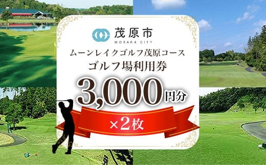 ムーンレイクゴルフクラブ茂原コース ゴルフ場利用券(3,000円分×2枚)ふるさと納税 ゴルフ場 利用券 ゴルフプレー券 プレーチケット ゴルフ ごるふ Golf チケット ゴルフプレー プレー券 千葉県 茂原市MBG002