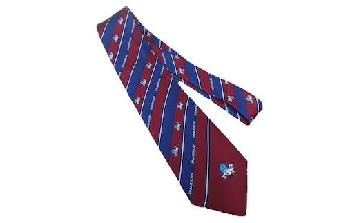 うなりくんネクタイ エンジストライプ キャラクター ファッション小物 