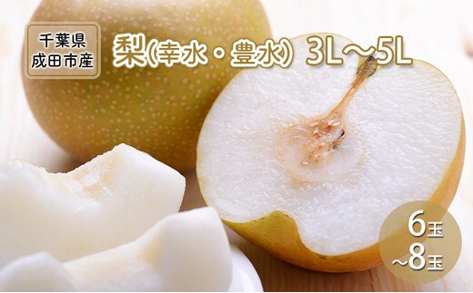 梨 幸水 豊水 3L～5L 6玉～8玉 なし ナシ 和梨 果物 くだもの フルーツ 旬のフルーツ 旬の果物 デザート 千葉 千葉県 成田市