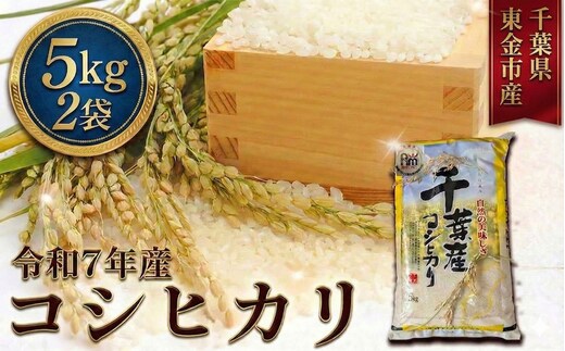 令和7年産 コシヒカリ5kg×2袋（千葉県東金市産）