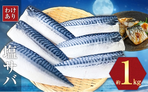 訳あり 塩サバ 1kg 海鮮 無添加《2026年6月25日より順次出荷予定》切り身 千葉県 勝浦市 株式会社西川 塩 さば サバ 魚 無添加 鯖 冷凍 塩さば 規格外 大容量【配送不可地域あり】(離島)---kastuura_nsk_18_1000g---