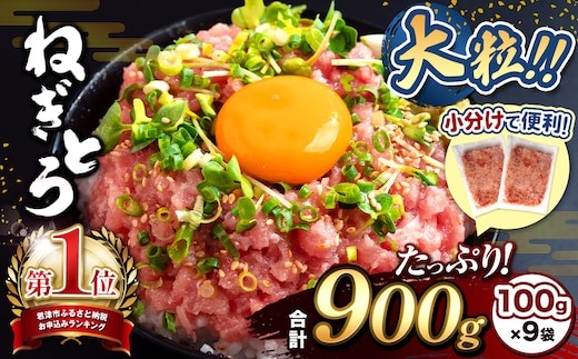 ＼ 新登場！小分け 100g パック ／ 大人気！ねぎとろ（ 100g × 9袋 ）合計 900g 清幸丸水産 | ネギトロ とろ 鮪 海鮮 魚介 魚 人気 小分け 人気 定番 ご飯 オススメ | 千葉県 君津市
