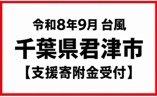 【千葉県君津市】令和8年台風25号災害支援（返礼品なし）