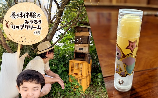 養蜂体験＆みつろうリップクリーム作り ふるさと納税 養蜂 みつろう ミツバチ 蜜蜂 無添加 体験 リップクリーム 千葉県 香取市 送料無料 SOR002