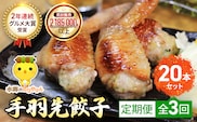 【毎月定期便】8秒に1本売れてます!手羽先餃子20本セット! 全3回 / 鶏肉専門店「水郷のとりやさん」 / KTRJ022 / 餃子 ぎょうざ てばさき てばさきぎょうざ てばぎょうざ てば 手羽 肉 お肉 手羽先 手羽餃子 ご当地 グルメ ご当地グルメ 大賞 おつまみ おかず お取り寄せグルメ おすすめ 惣菜 お惣菜 食品 加工食品 加工品