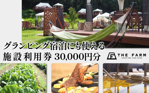 グランピング宿泊にも使えるTHE FARM利用券 30,000円分 TFM007