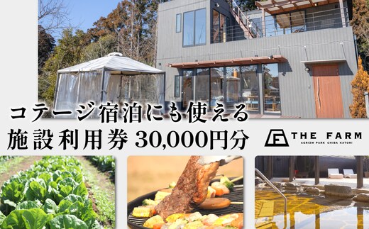 コテージ宿泊にも使えるTHE FARM利用券 30,000円分 TFM008