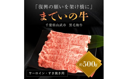 【約500g・サーロイン・すき焼き用】山武牛「までいの牛®」 SMAJ006
