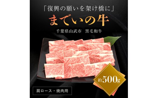 【約500g・肩ロース・焼肉用】山武牛「までいの牛®」 SMAJ009